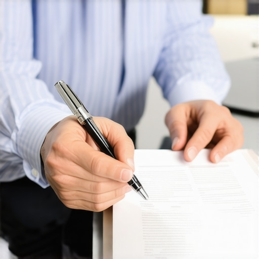 Lawyer discussing legal documents with client in an office setting, emphasizing cost-effective services.
