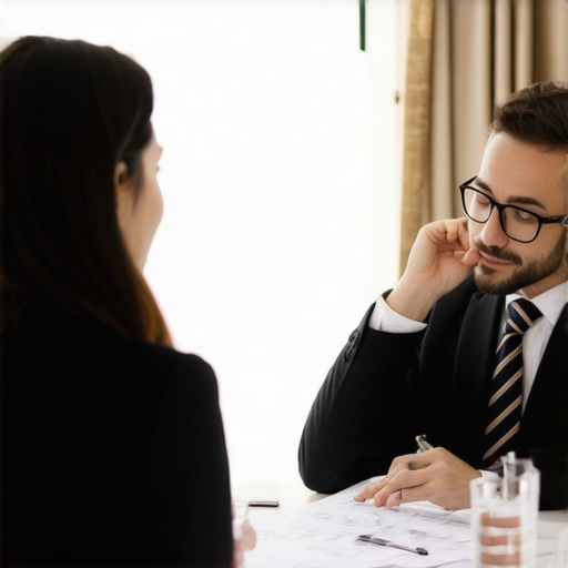 Attorney consulting with a family client