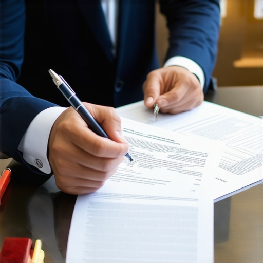 Lawyer and client reviewing documents to plan cost-saving strategies in legal case.