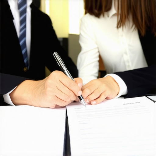 Family estate planning discussion Attorney and family reviewing estate plan documents together