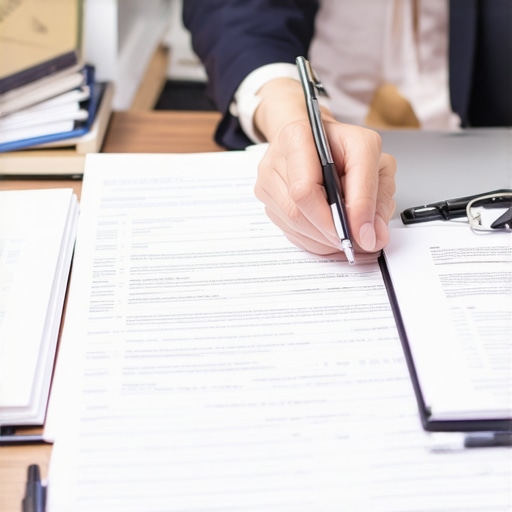 Legal Consultation for Cost-Effective Litigation Lawyer and client discussing case strategy at a desk with documents and laptop