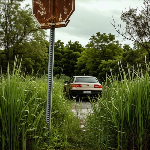 How to prove you didn't see the stop sign because of poor maintenance