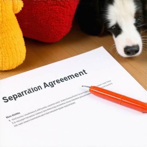 The document that determines who gets your pets in a separation