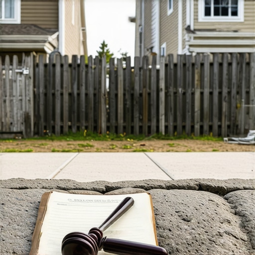 The legal way to force a neighbor to fix their collapsing fence